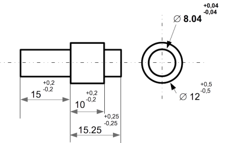 Dessin de définition de la pièce étudiée.